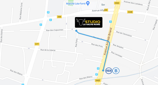 carte d'accès studio la vache noire