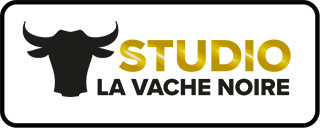 Logo la vache noire studio noire